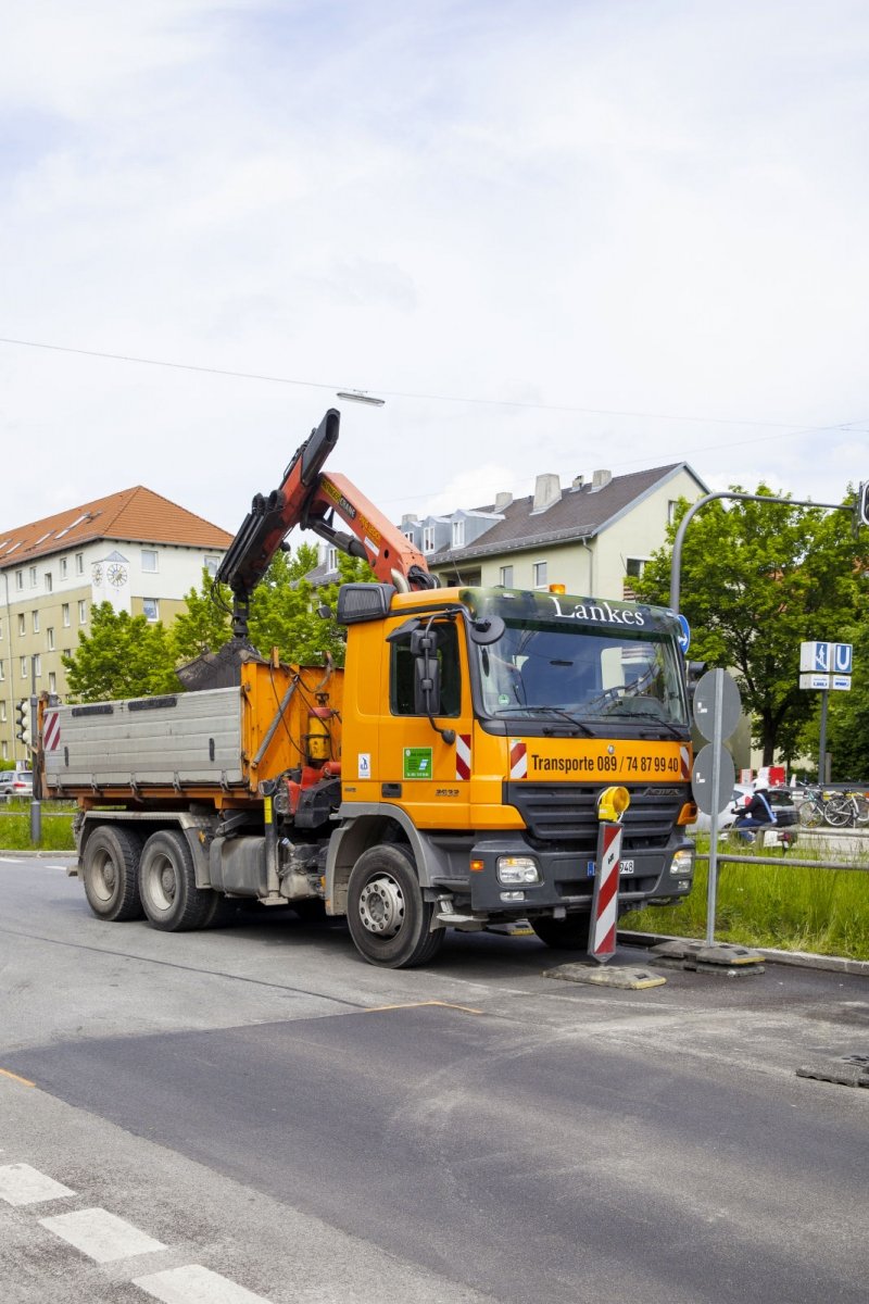3Achser Selbstlader LKW Lankes Bautransporte