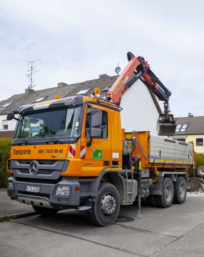 3Achser Selbstlader LKW Lankes Bautransporte